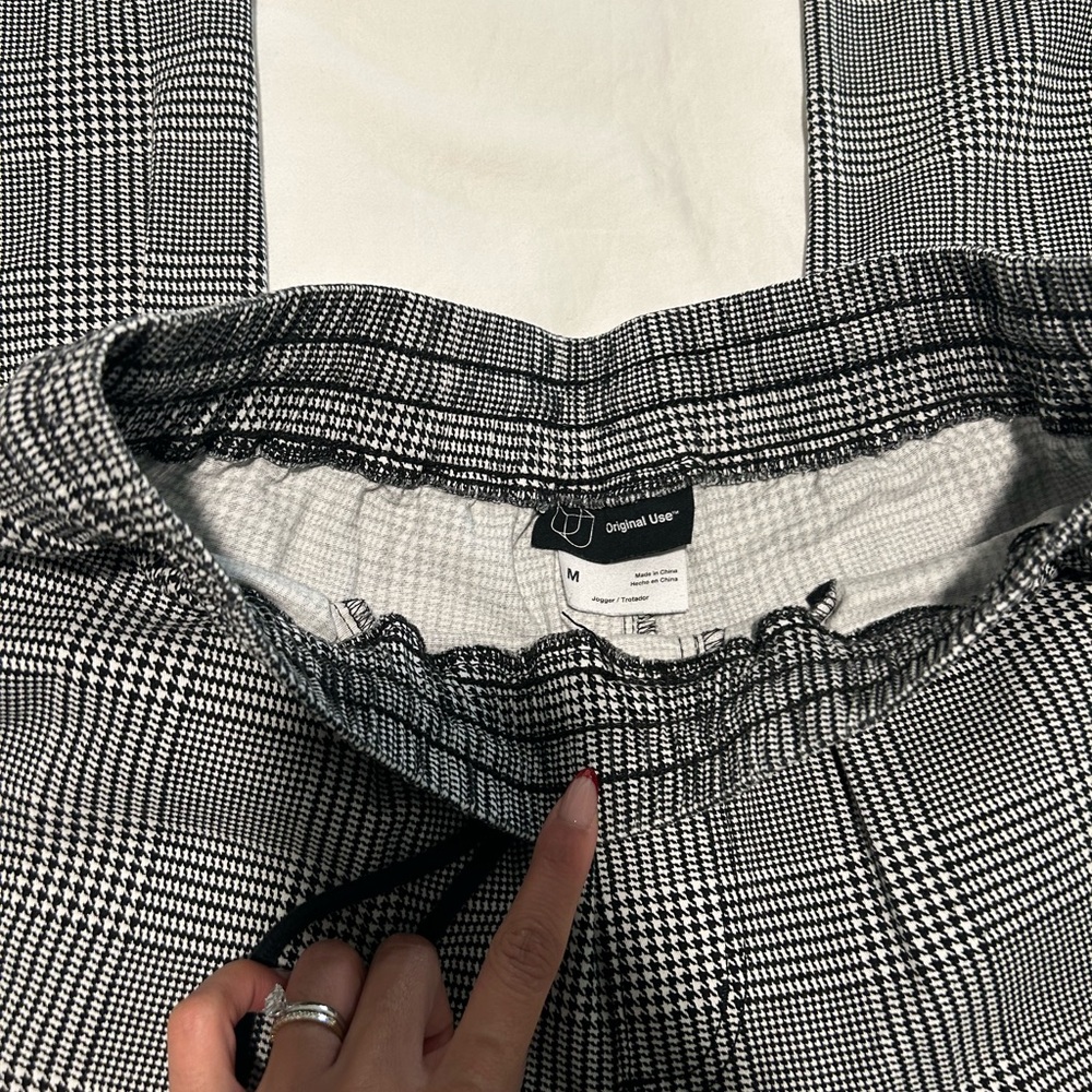 Plaid drawstring pants - Picture 4 of 4